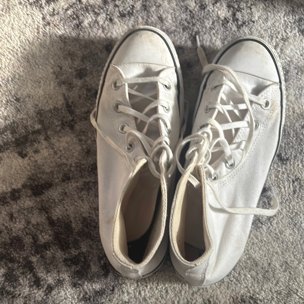 White High-Top Sneakers